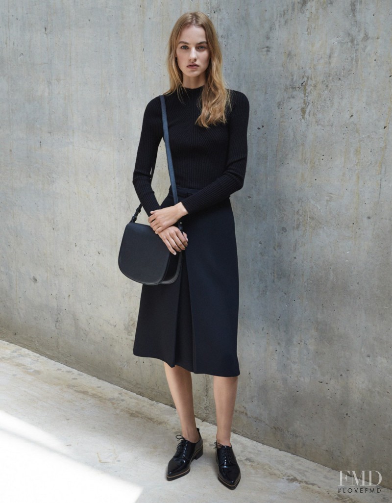 Maartje Verhoef featured in  the Mango Officewear lookbook for Pre-Fall 2015