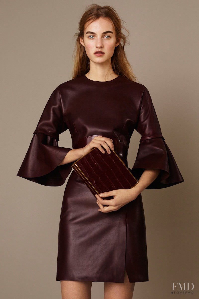 Maartje Verhoef featured in  the Alexander McQueen lookbook for Pre-Fall 2015