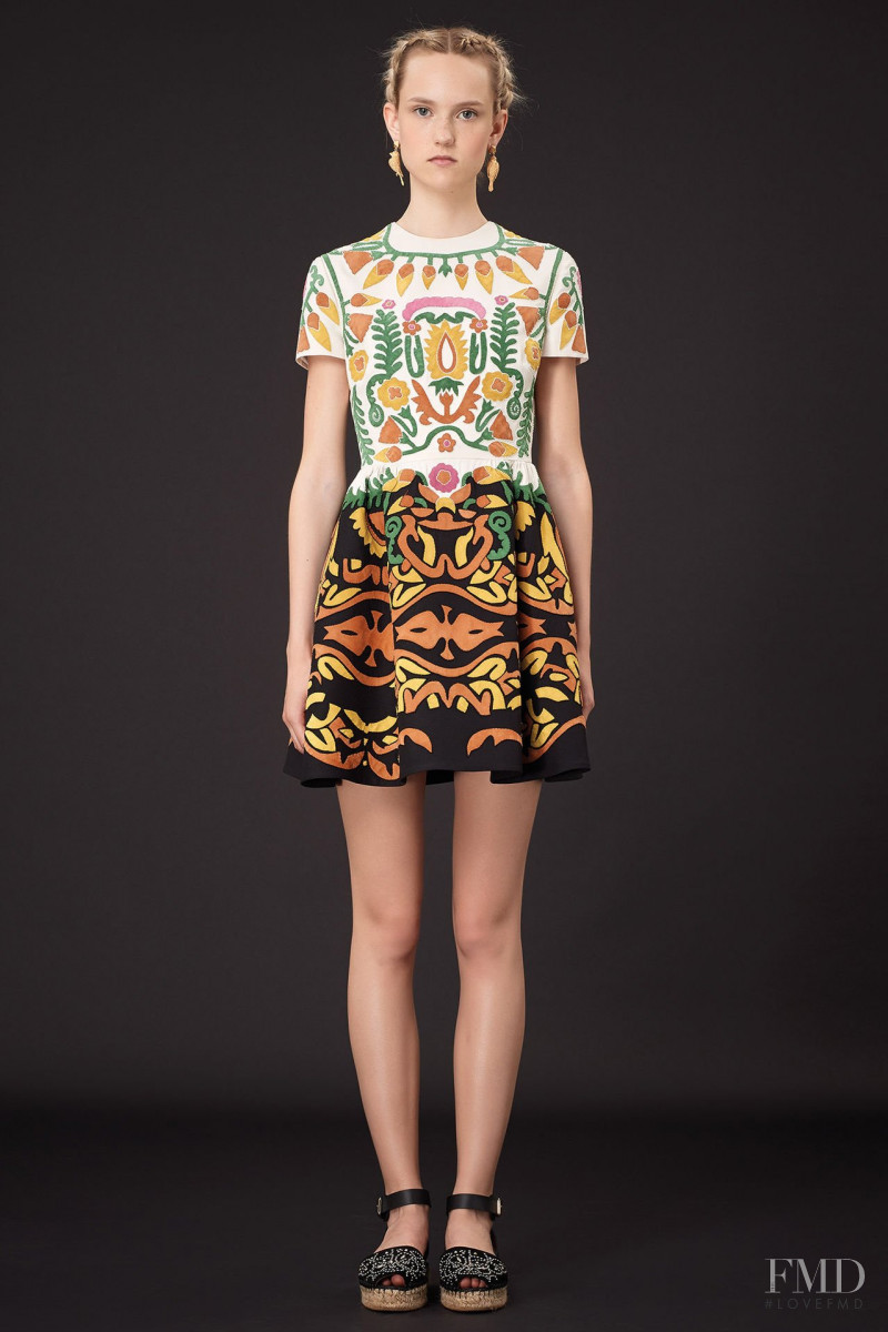 Harleth Kuusik featured in  the Valentino lookbook for Resort 2015