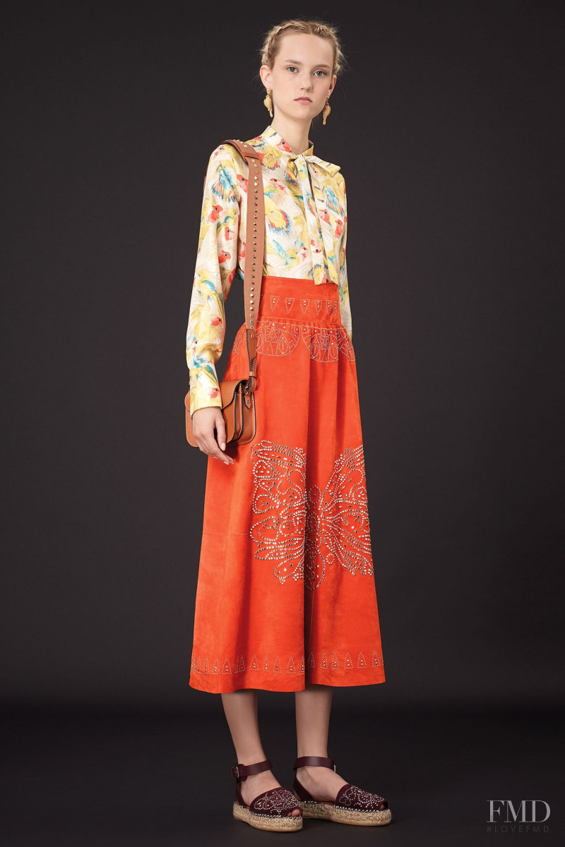 Harleth Kuusik featured in  the Valentino lookbook for Resort 2015