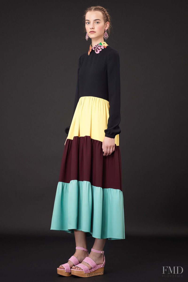 Harleth Kuusik featured in  the Valentino lookbook for Resort 2015