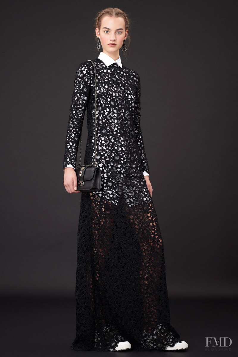 Harleth Kuusik featured in  the Valentino lookbook for Resort 2015