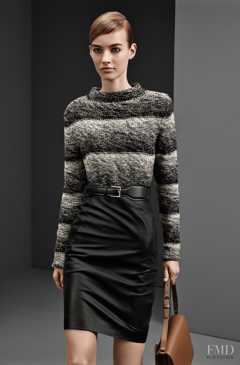 Maartje Verhoef featured in  the Hugo Boss lookbook for Fall 2014