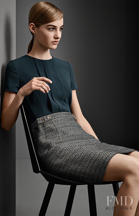 Maartje Verhoef featured in  the Hugo Boss lookbook for Fall 2014