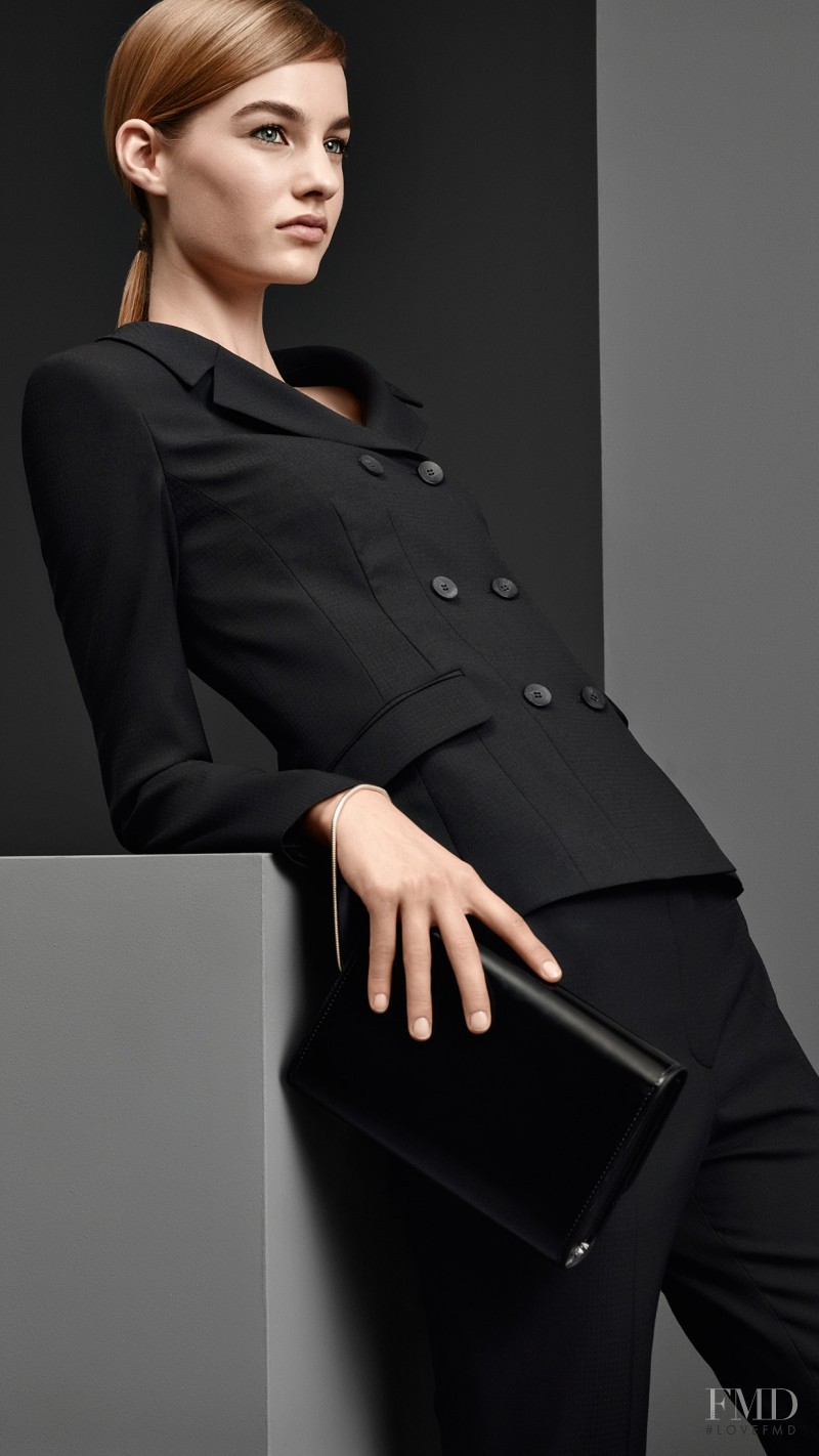 Maartje Verhoef featured in  the Hugo Boss lookbook for Fall 2014