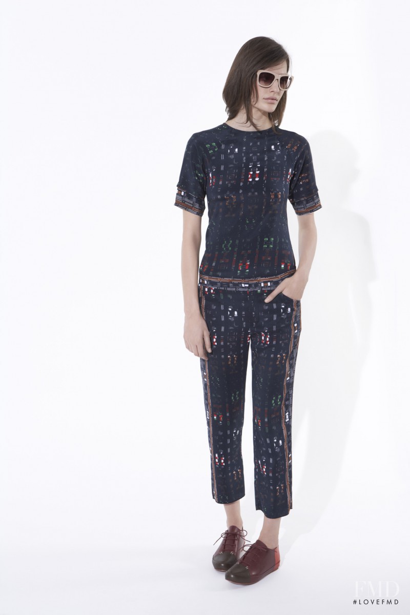 Amanda Murphy featured in  the Derek Lam 10 Crosby lookbook for Pre-Fall 2013