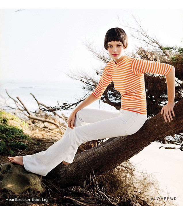 Amanda Murphy featured in  the J Brand advertisement for Spring/Summer 2009