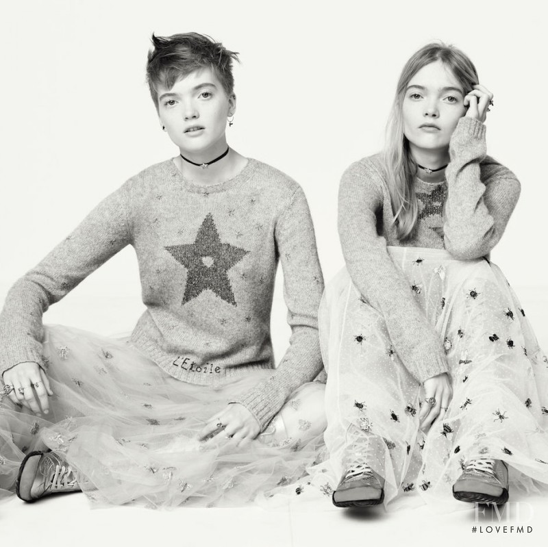 May Bell featured in  the Christian Dior advertisement for Spring/Summer 2017