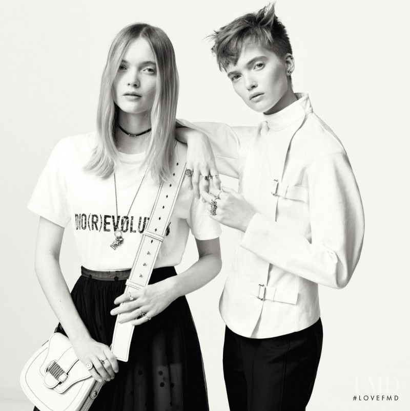 May Bell featured in  the Christian Dior advertisement for Spring/Summer 2017