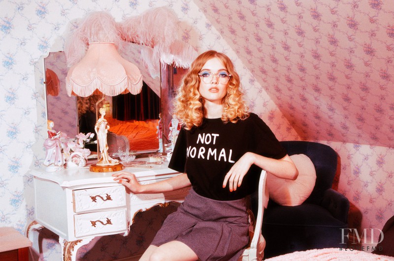 May Bell featured in  the Lazy Oaf lookbook for Winter 2014