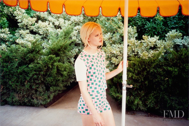 Hannah Holman featured in  the Orla Kiely advertisement for Spring/Summer 2013