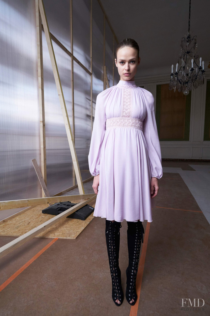 Birgit Kos featured in  the Giambattista Valli lookbook for Pre-Fall 2017