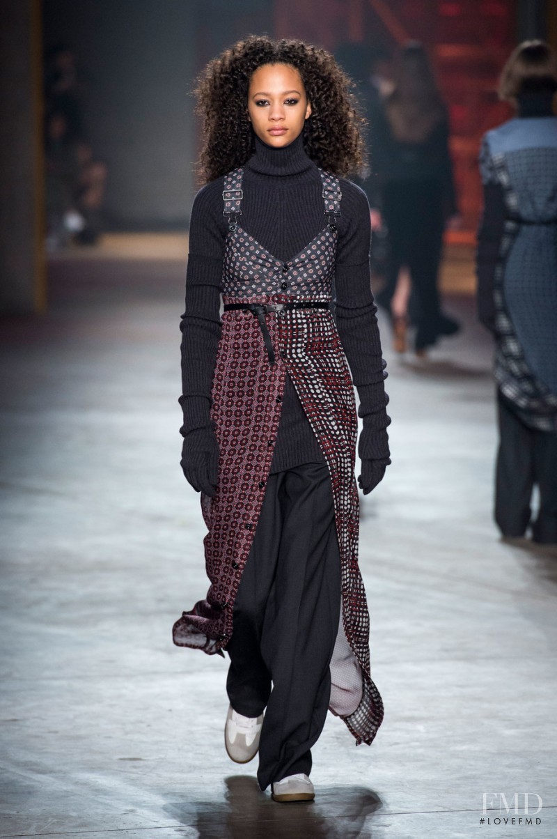 Selena Forrest featured in  the Diesel Black Gold fashion show for Autumn/Winter 2017