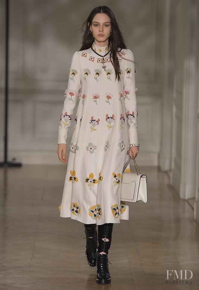 Mag Cysewska featured in  the Valentino fashion show for Autumn/Winter 2017