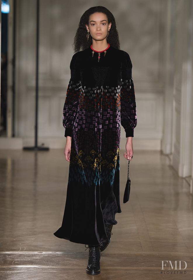 Noemie Abigail featured in  the Valentino fashion show for Autumn/Winter 2017