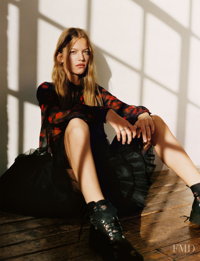 Laurijn Bijnen featured in  the Zara TRF Pretty in Punk lookbook for Winter 2016