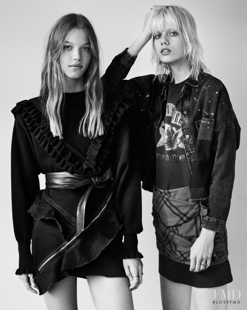 Laurijn Bijnen featured in  the Zara TRF Pretty in Punk lookbook for Winter 2016