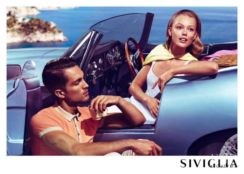 Frida Gustavsson featured in  the Siviglia advertisement for Spring/Summer 2013