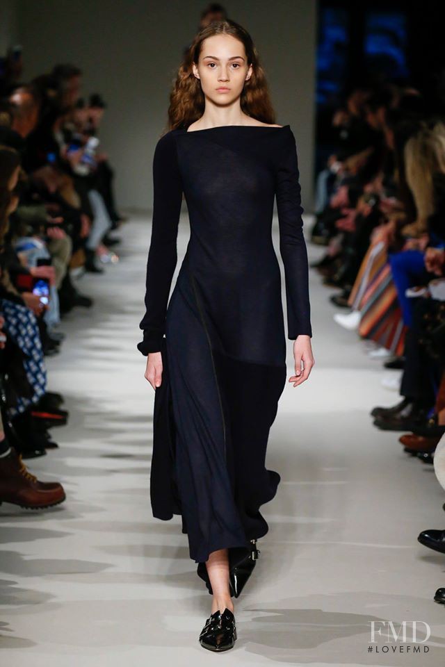 Michelle Gutknecht featured in  the Victoria Beckham fashion show for Autumn/Winter 2017