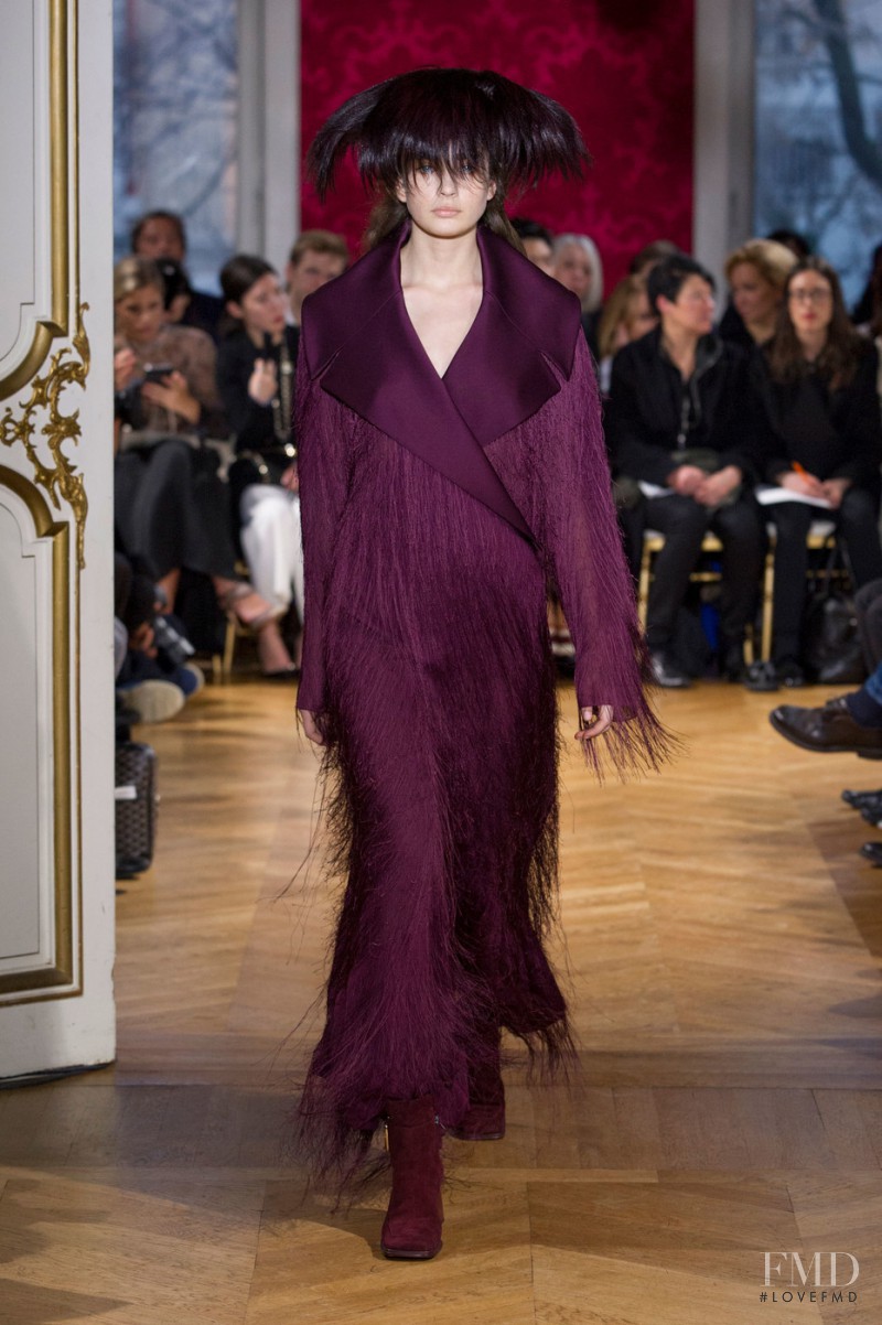 Alisha Nesvat featured in  the John Galliano fashion show for Autumn/Winter 2017