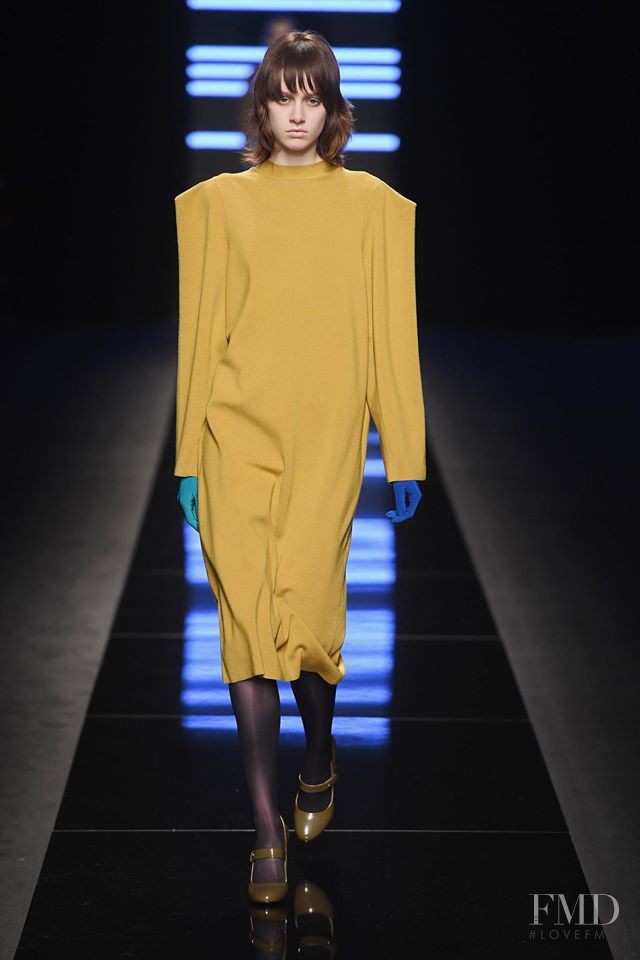 Tess Angel featured in  the Anteprima fashion show for Autumn/Winter 2017