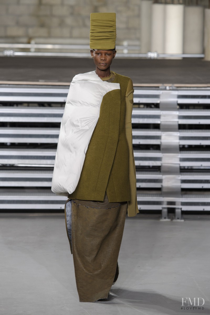 Shanelle Nyasiase featured in  the Rick Owens fashion show for Autumn/Winter 2017