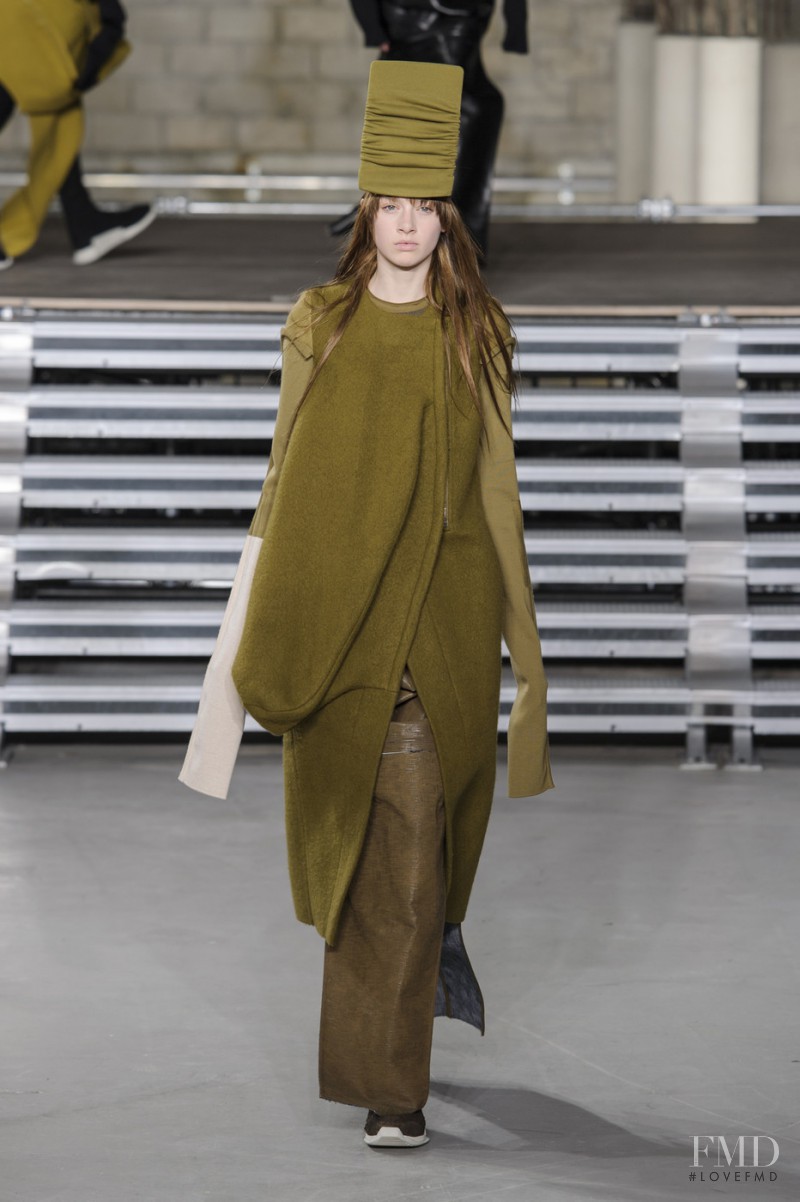 Tess Angel featured in  the Rick Owens fashion show for Autumn/Winter 2017
