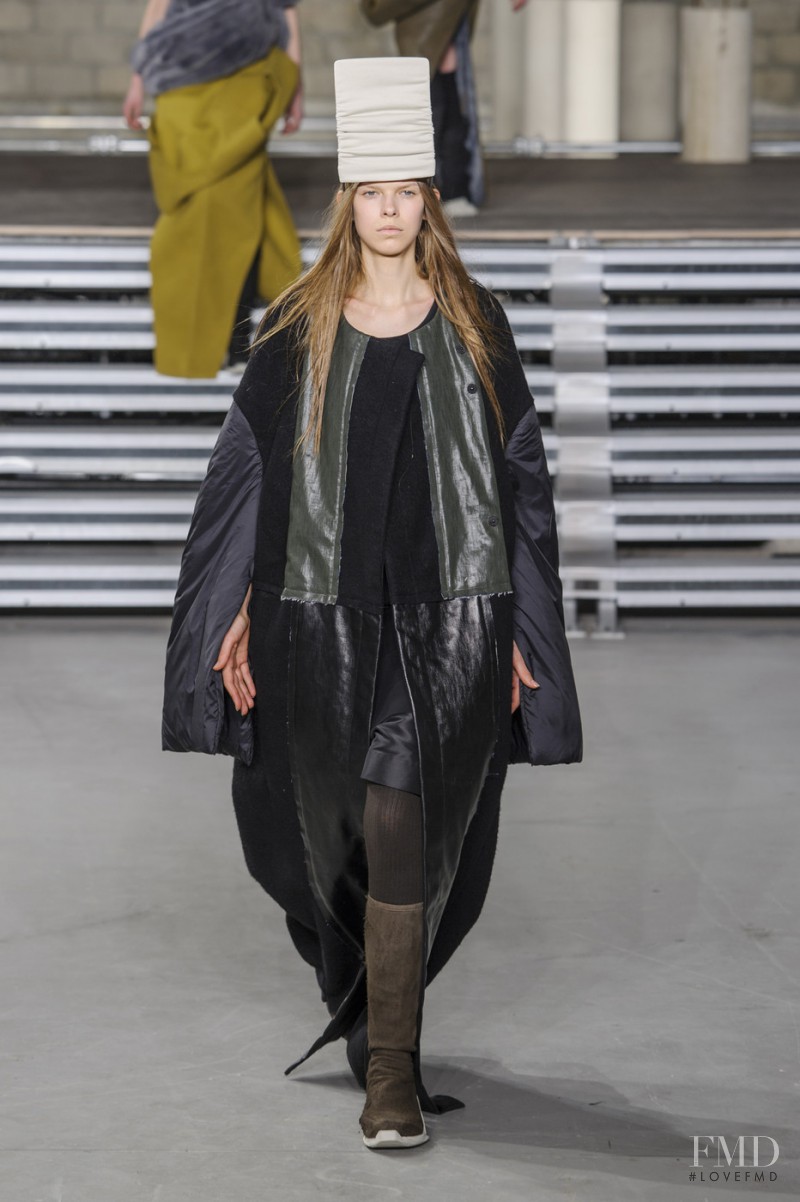 Giedre Sekstelyte featured in  the Rick Owens fashion show for Autumn/Winter 2017
