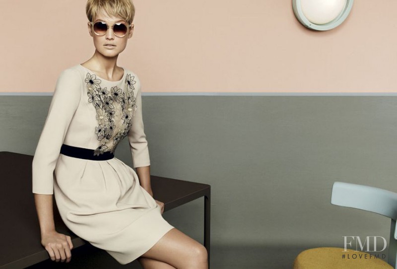 Toni Garrn featured in  the MaxMara Studio advertisement for Spring/Summer 2013