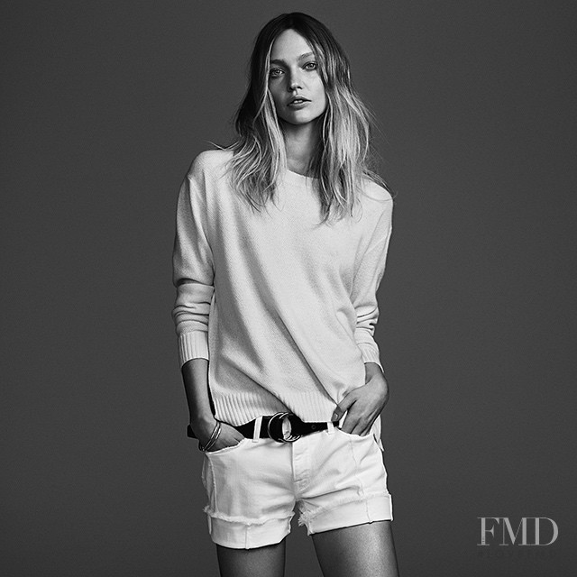 Sasha Pivovarova featured in  the Frame Denim advertisement for Spring/Summer 2015