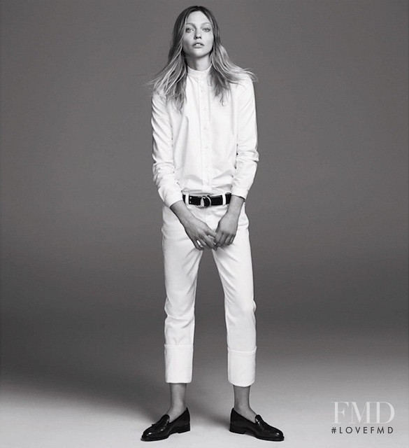 Sasha Pivovarova featured in  the Frame Denim advertisement for Spring/Summer 2015