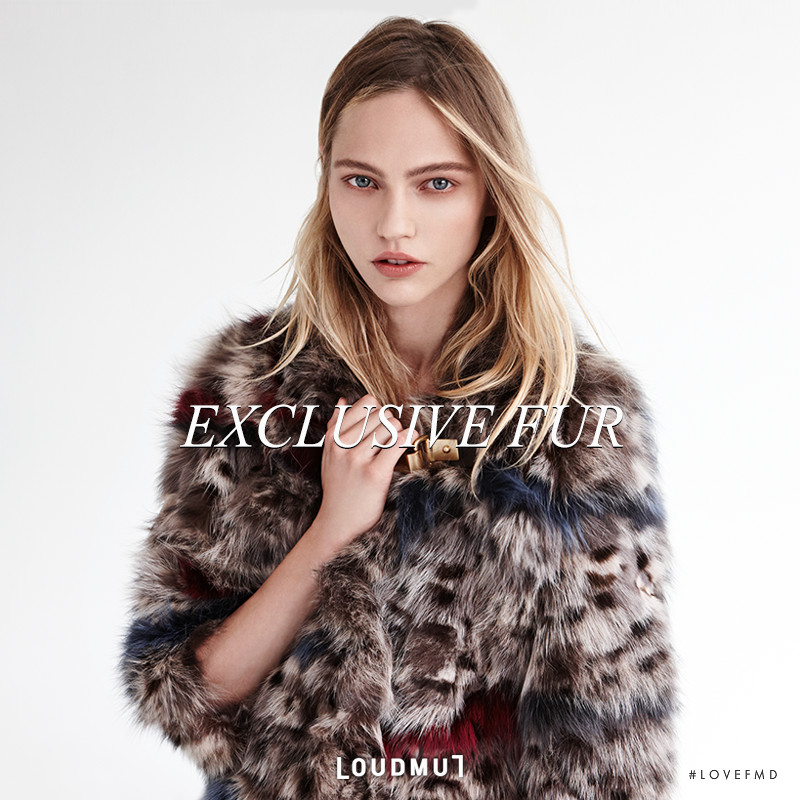 Sasha Pivovarova featured in  the Loudmut advertisement for Autumn/Winter 2014