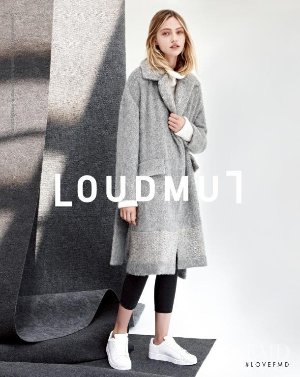 Sasha Pivovarova featured in  the Loudmut advertisement for Autumn/Winter 2014