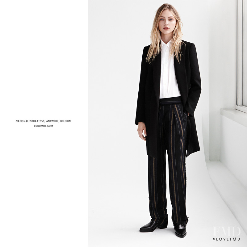 Sasha Pivovarova featured in  the Loudmut advertisement for Autumn/Winter 2014