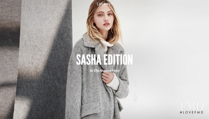 Sasha Pivovarova featured in  the Loudmut advertisement for Autumn/Winter 2014
