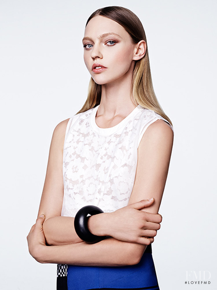 Sasha Pivovarova featured in  the Loudmut advertisement for Spring/Summer 2014