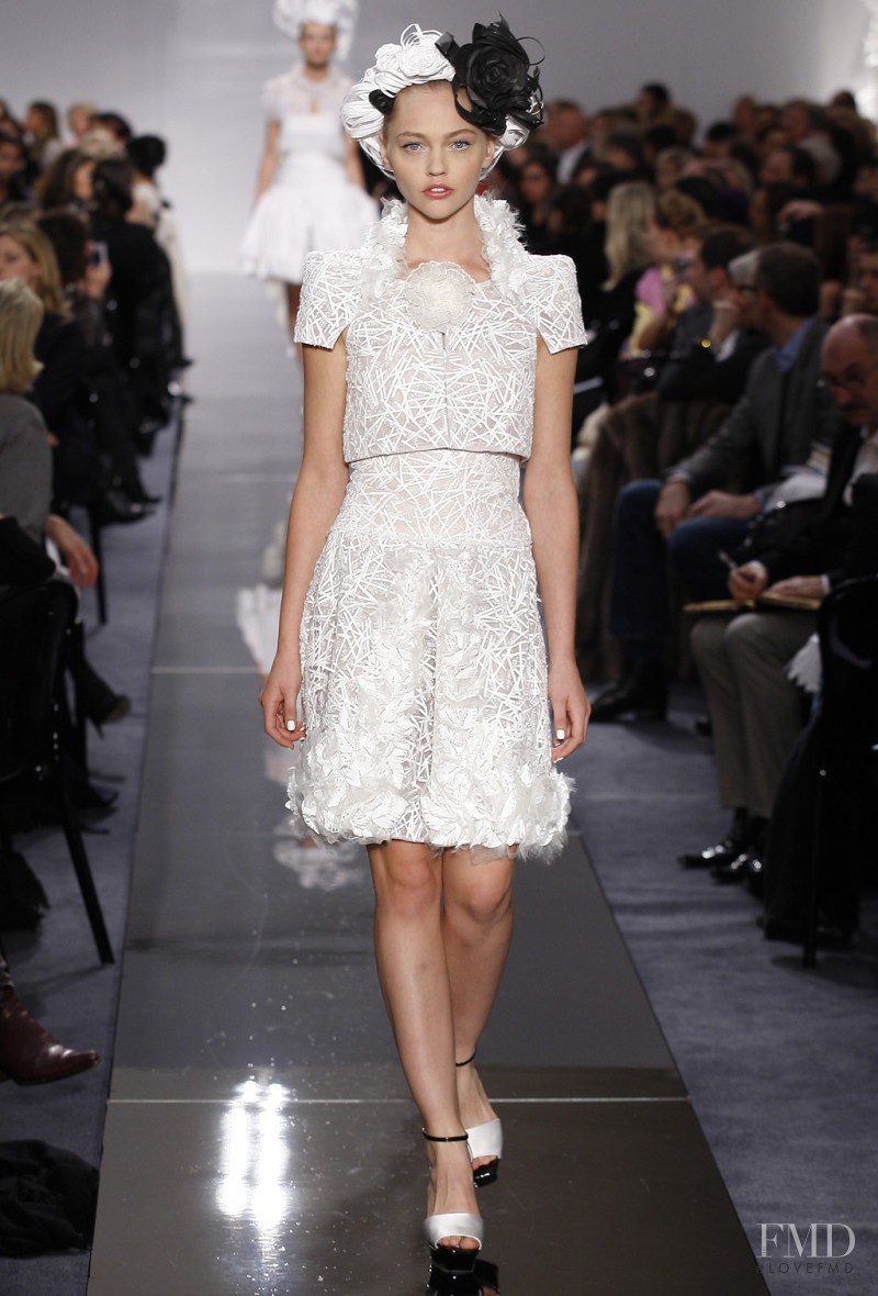 Sasha Pivovarova featured in  the Chanel Haute Couture fashion show for Spring/Summer 2009