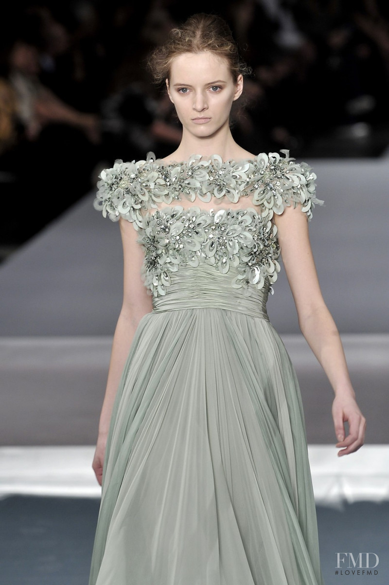 Daria Strokous featured in  the Elie Saab Couture fashion show for Spring/Summer 2009
