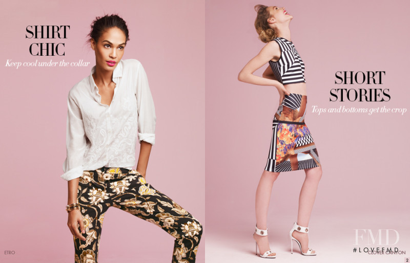 Joan Smalls featured in  the Neiman Marcus advertisement for Spring/Summer 2014