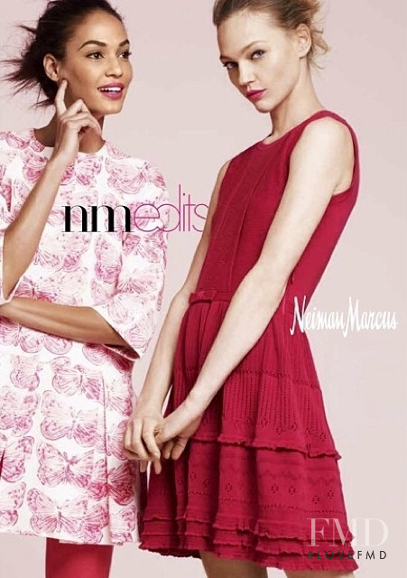 Joan Smalls featured in  the Neiman Marcus advertisement for Spring/Summer 2014