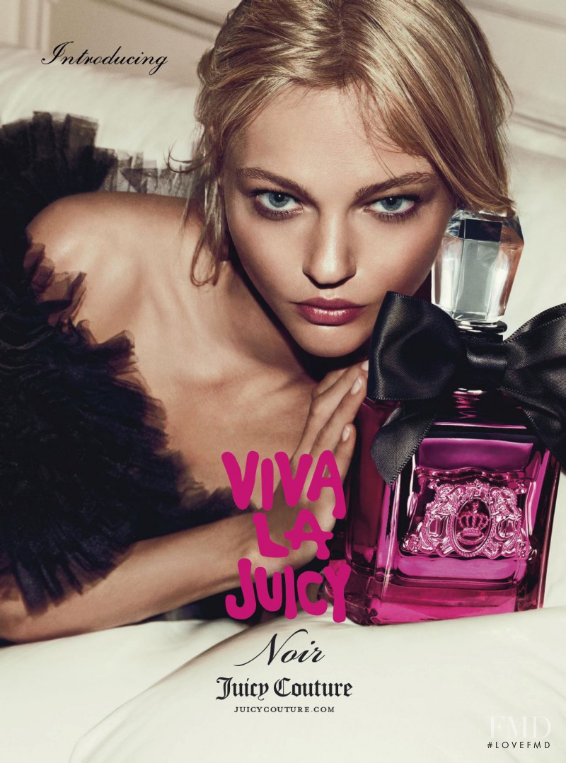 Sasha Pivovarova featured in  the Juicy Couture Viva La Juicy Noir Fragrance advertisement for Autumn/Winter 2013