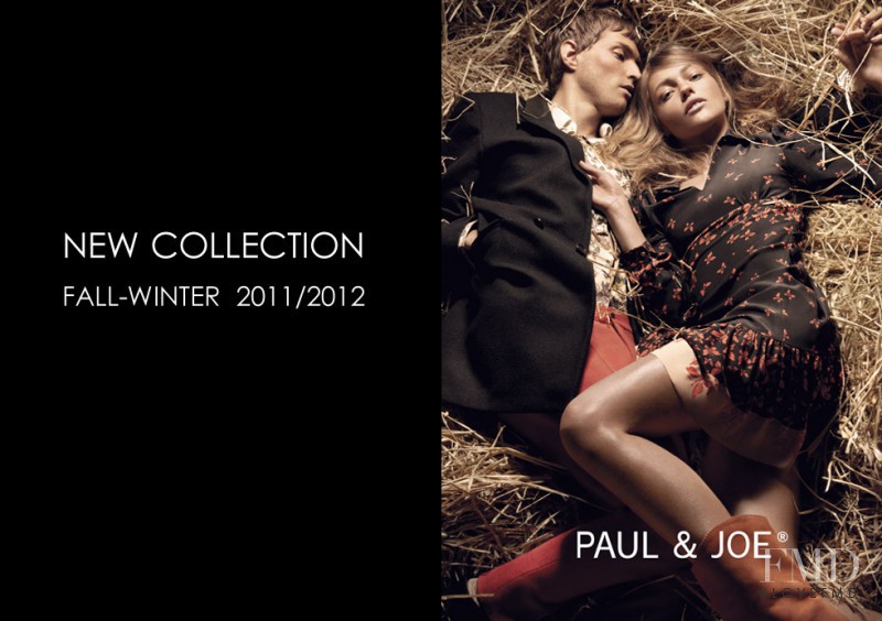 Sasha Pivovarova featured in  the Paul et Joe advertisement for Autumn/Winter 2011