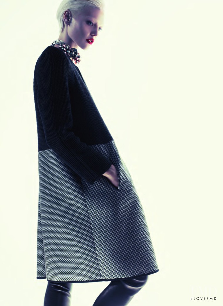Sasha Pivovarova featured in  the Giorgio Armani advertisement for Autumn/Winter 2011