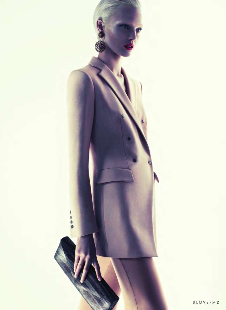 Sasha Pivovarova featured in  the Giorgio Armani advertisement for Autumn/Winter 2011