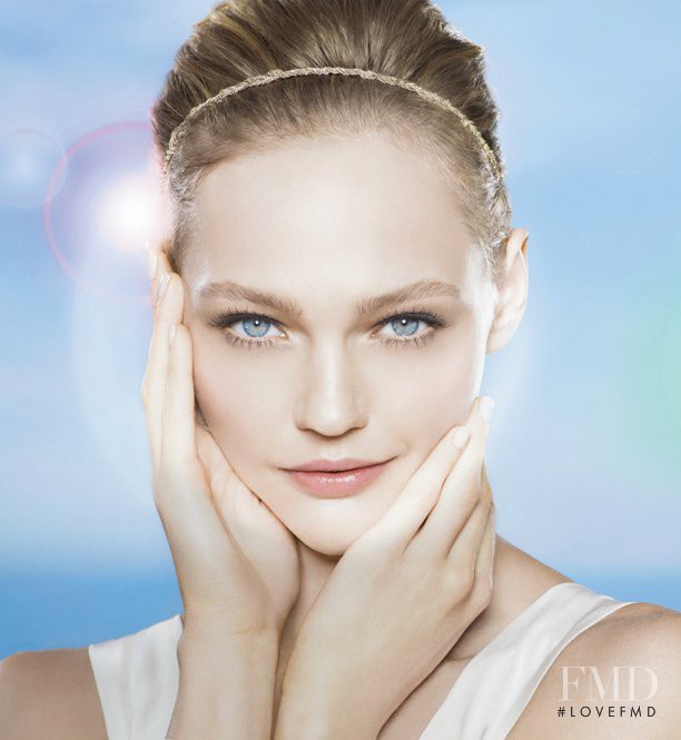 Sasha Pivovarova featured in  the Biotherm advertisement for Holiday 2011