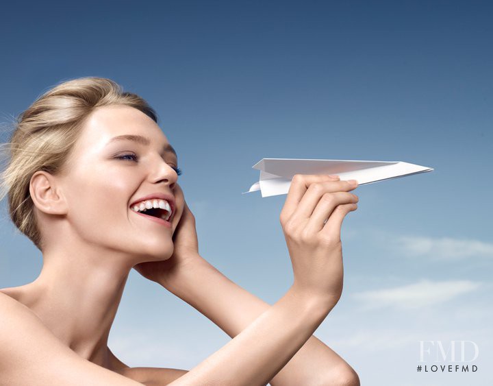 Sasha Pivovarova featured in  the Biotherm advertisement for Holiday 2011