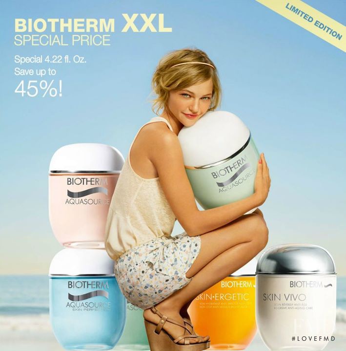 Sasha Pivovarova featured in  the Biotherm advertisement for Autumn/Winter 2011
