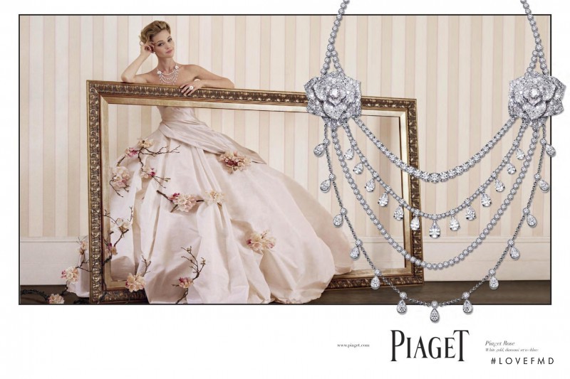 Sasha Pivovarova featured in  the Piaget advertisement for Autumn/Winter 2011