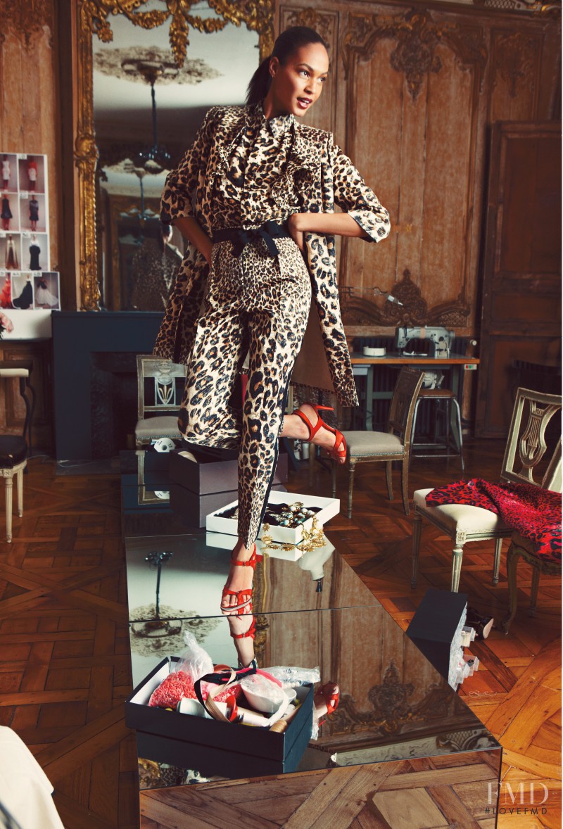 Joan Smalls featured in  the Macy\'s x Giambattista Valli advertisement for Autumn/Winter 2011