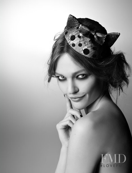 Sasha Pivovarova featured in  the Maison Michel advertisement for Autumn/Winter 2011